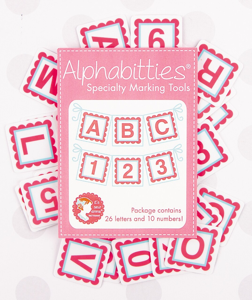 It&#x27;s Sew Emma Alphabitties Pack-Pink